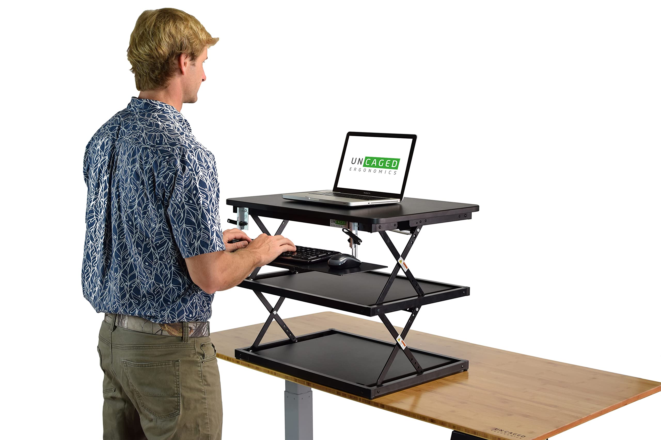 CHANGEdesk tall ergonomic standing desk converter adjustable height