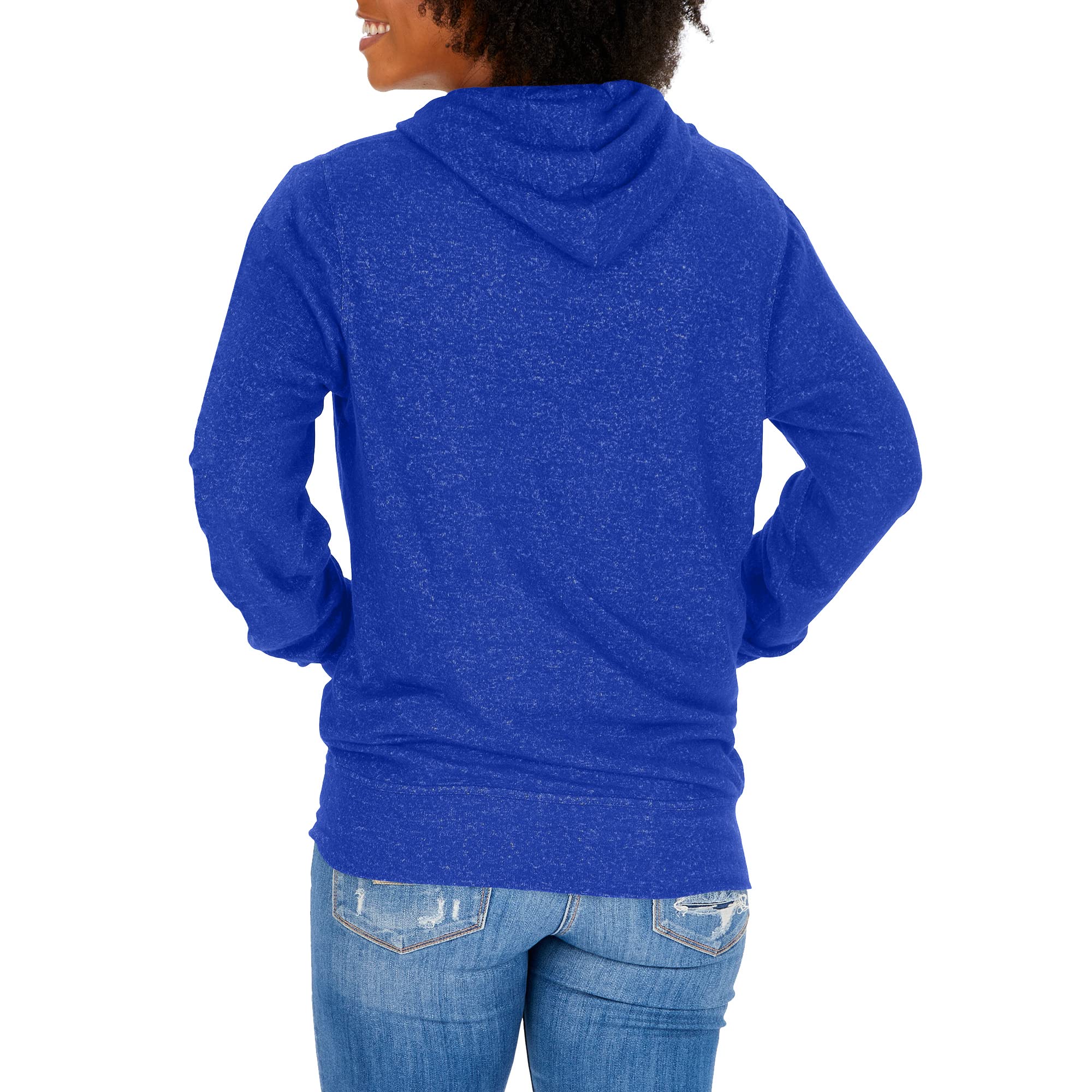 Zubaz NFL Women's Team Color Soft Hoodie With Diamond Graphics, Indianapolis Colts, X-Small