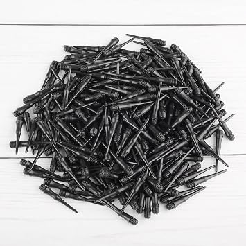 Soft Dart Tips 2BA Thread Plastic Soft Tip Dart Points Soft Dart Tips Replacement Dart Accessories for Dartboard-Black