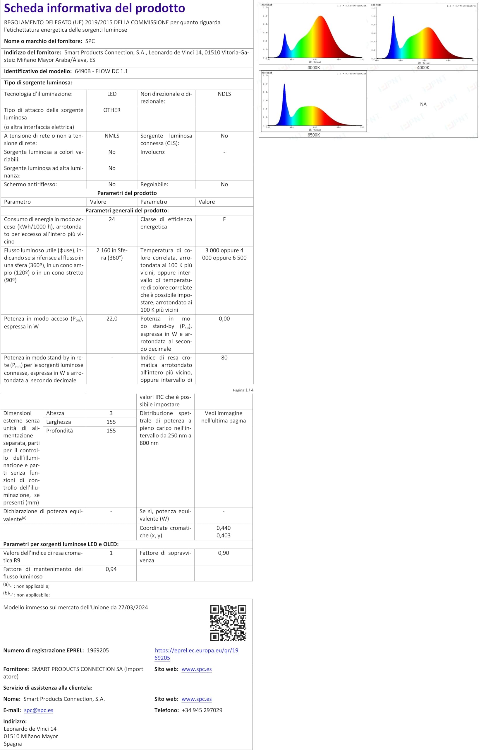 WUUM FLOW DC - Ventilatore A Soffitto Con Luce LED | 24W, 6 Velocità, Telecomando | Design Legno E Bianco - Foto 6