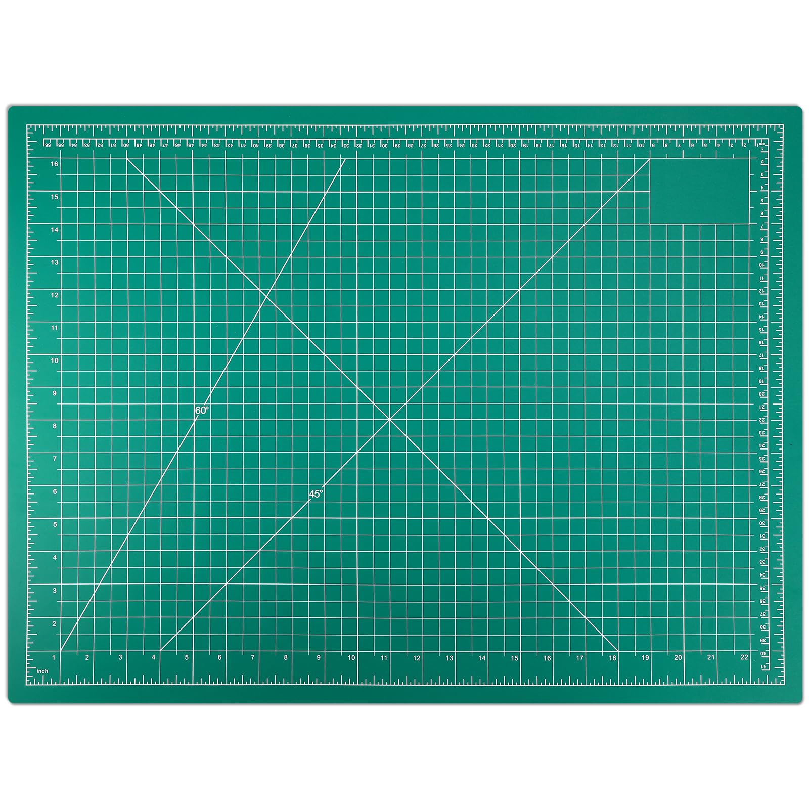 anezus Self Healing Cutting Mat for Rotary Cutting, 24" x 18", Green