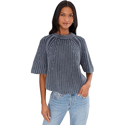 Free People Amy Sweater Tee navy academy