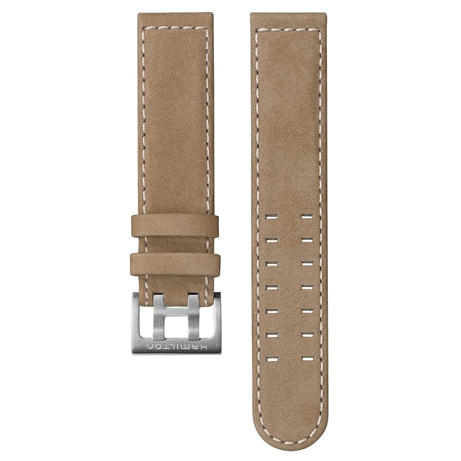HAMILTON レザーベルト H600035100 ダークブラウン Amazon.com: Hamilton Watch Khaki Field Titanium Auto | Swiss