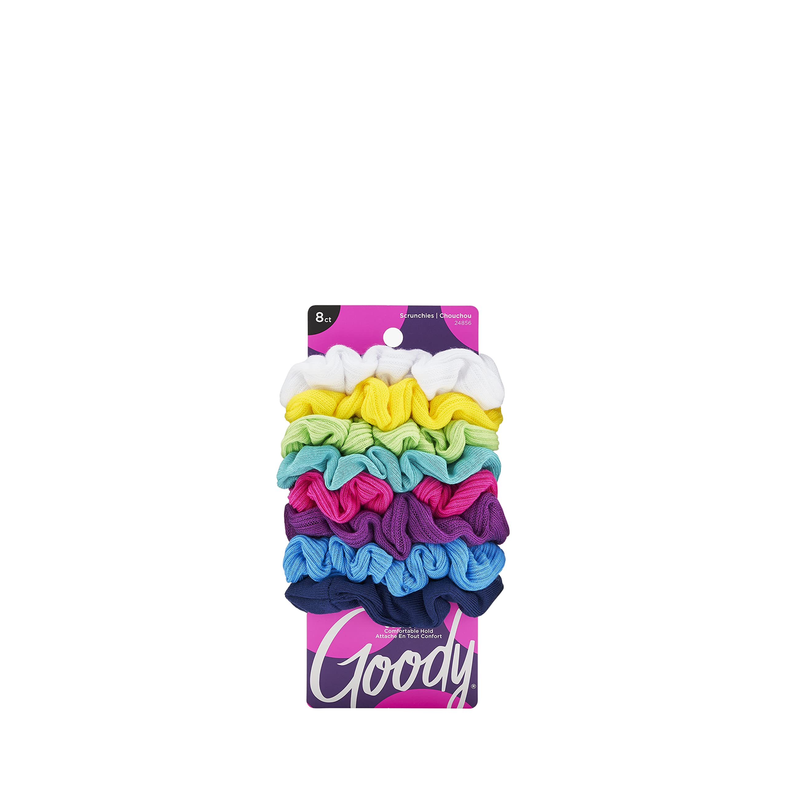 Women's Ouchless Jersey Variety Scrunchies, 8 Count