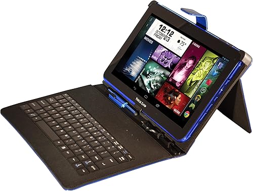 Visual Land Prestige Elite - Tablet de cuatro núcleos de 10 pulgadas con KitKat 4.4, Google Play y paquete de teclado (azul)