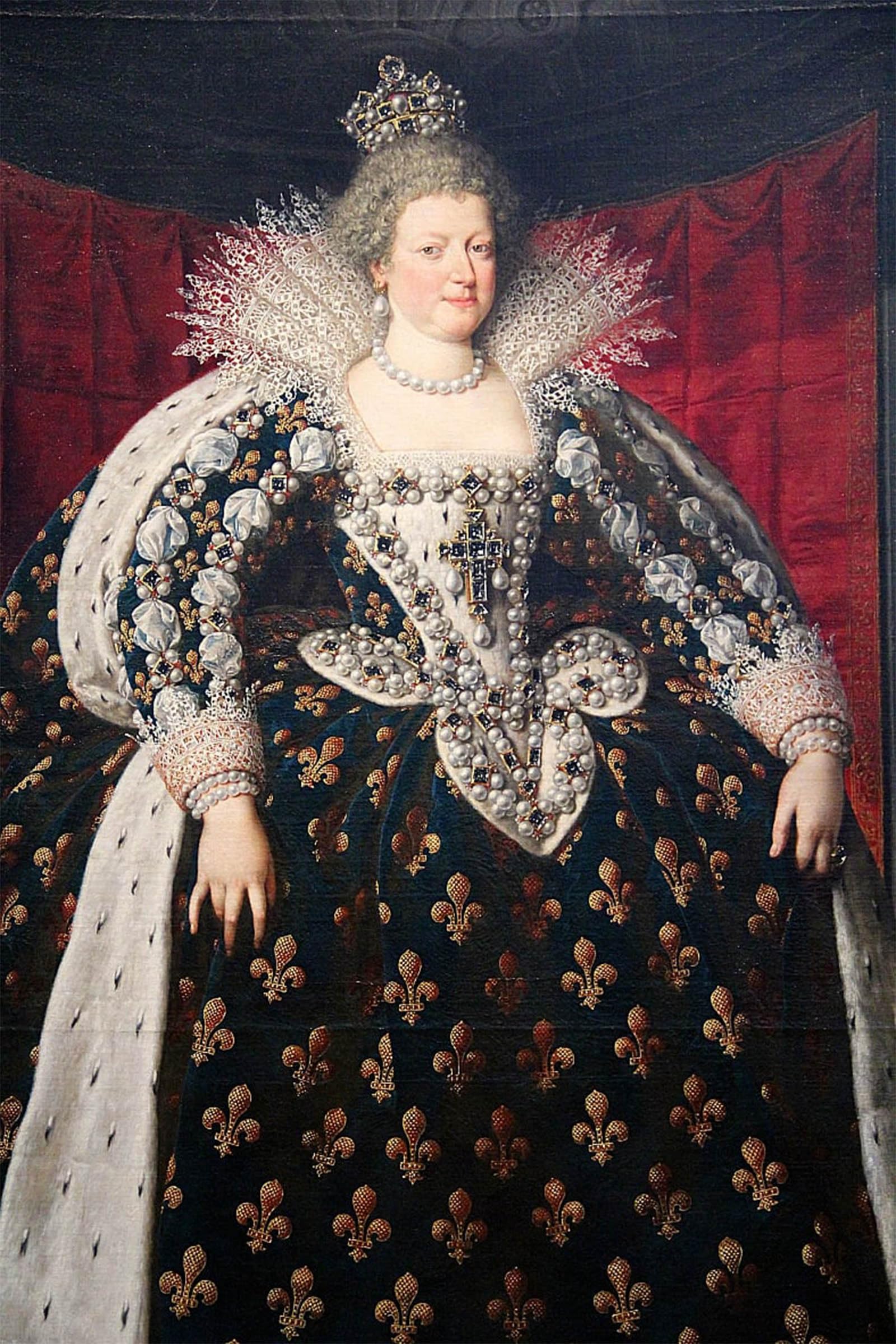 SERENDIPITP Retro Picture Poster Wall Art Pictures Painting Marie De Medici by Pourbus the Younger Wall Art Canvas Print for Wall Decor 60x90cm