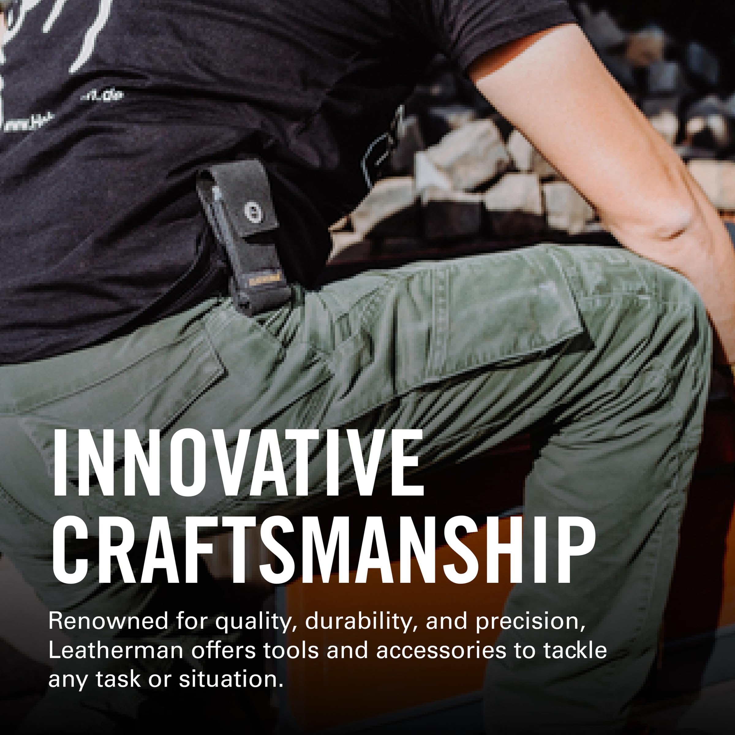 Leatherman Skeletool CX Pack Outil Multifonction et Étui - 7 Outils Onyx avec Étui en Nylon Noir Taille M