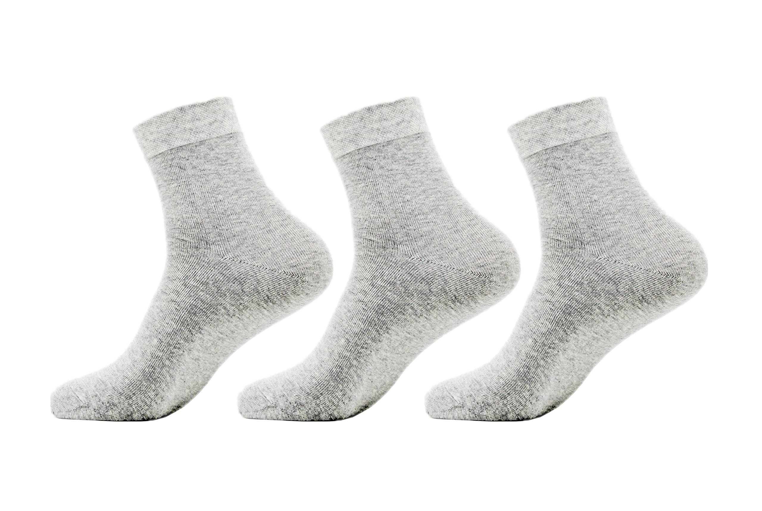 earthinglife 40% Silver Infused Grounding Socks Conductive Earthing Socks for Men Women Anti-Odor & Moisture Wicking Socks(3 Pairs)