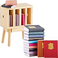 Vista 1 de Skylety 13 piezas a escala 1:12 libros en miniatura para casa de muñecas con mini casa de muñecas en miniatura, accesorios de muñeca en miniatura