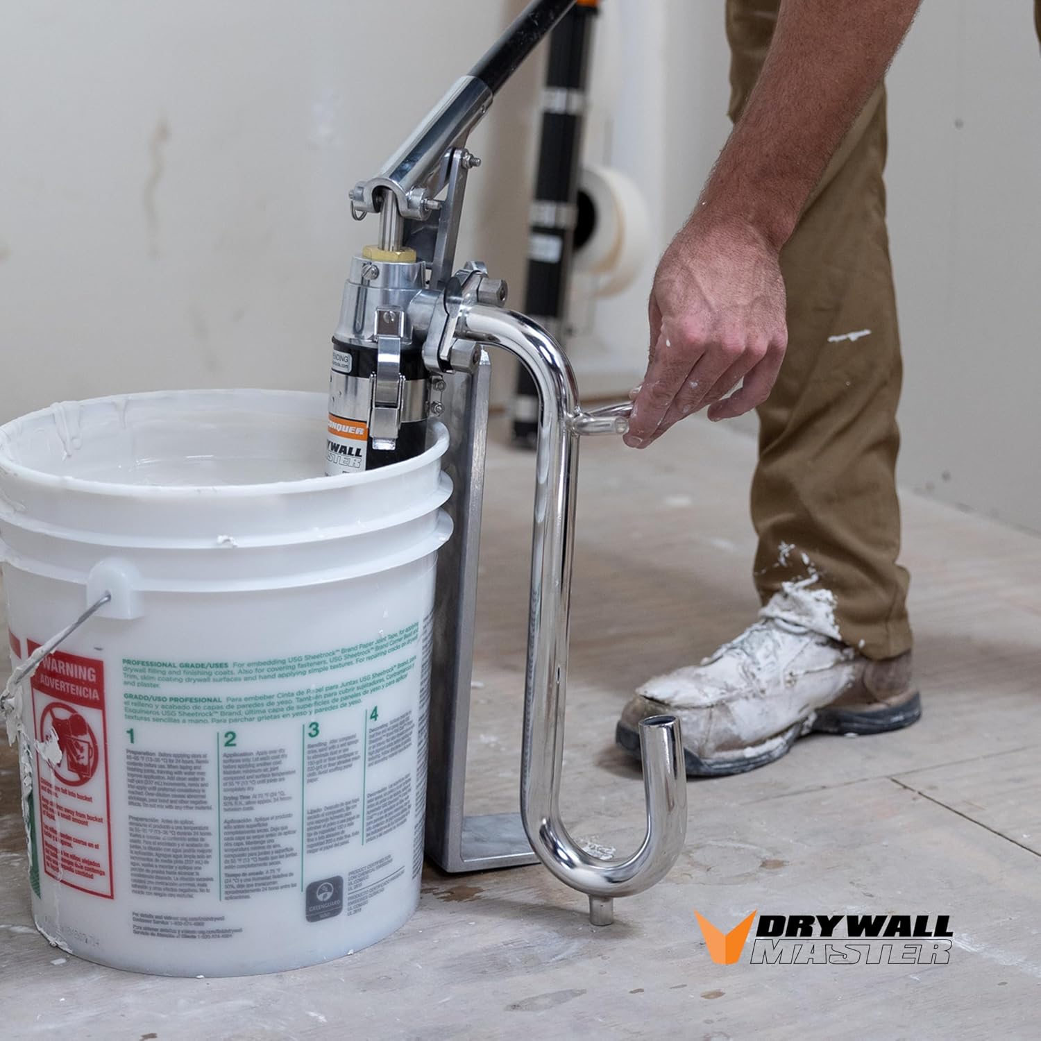 Gooseneck Adapter | Drywall Master – Quick Fill for Automatic Tapers – Works with Loading Pump – Durable Steel Build – Chicago Family Owned
