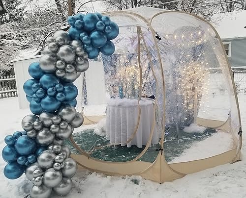 Miniatura 3 de Tienda de campaña al aire libre emergente de las casas de pantalla, Gazebo de esquina no muerto completamente transparente de 540 grados