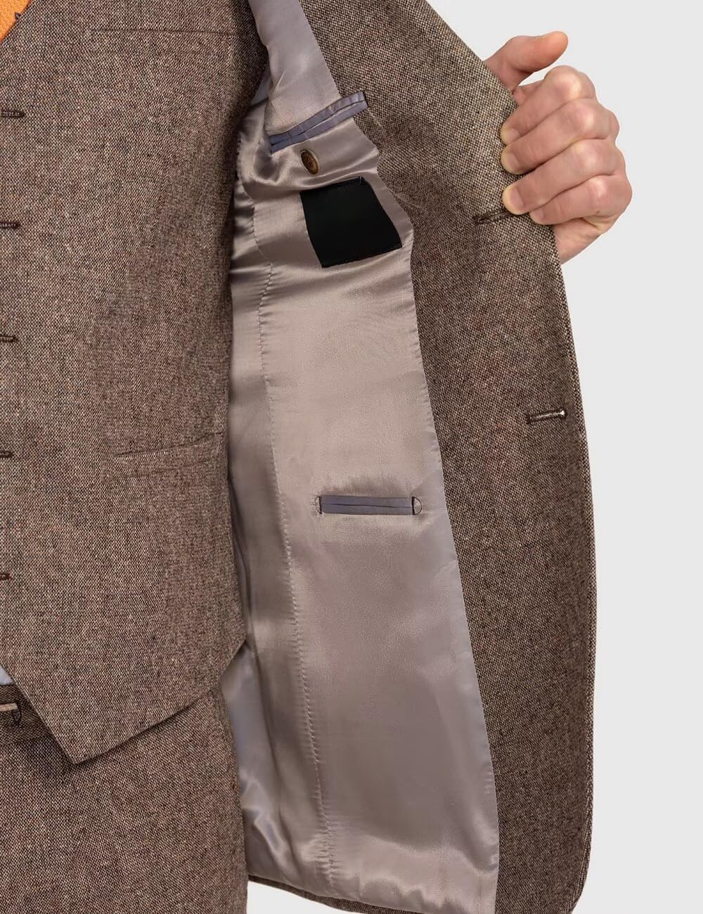 Boys Tweed Suits 3 Piece Slim Fit Formal Set for Kids Prom Wedding Outfits Tuxedo Blazer Jacket Vest Pants Homecoming