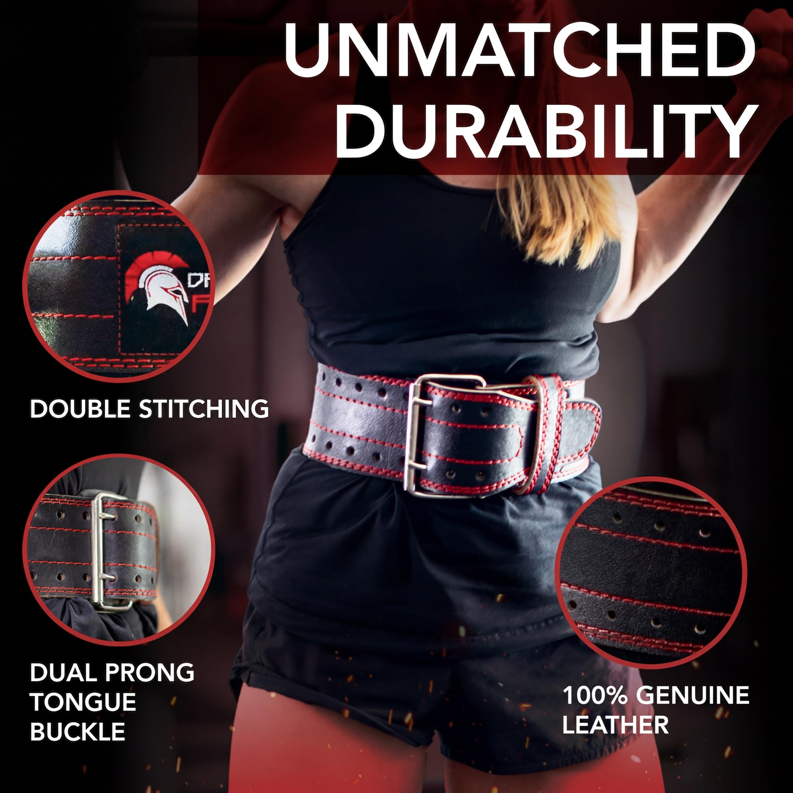 美品✴︎DARK IRON FITNESS トレーニングベルト Dark Iron Fitness Black Weight Lifting Belt - Medium - Men & Women
