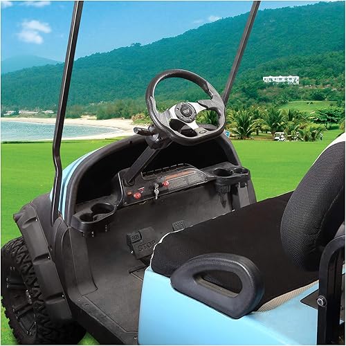 Vista 12 de 10L0L Volante de carrito de golf para Yamaha, EZGO TXT/RXV/Valor, Club Car DS/Precedent/Adward/Tempo Carritos de Golf plateado