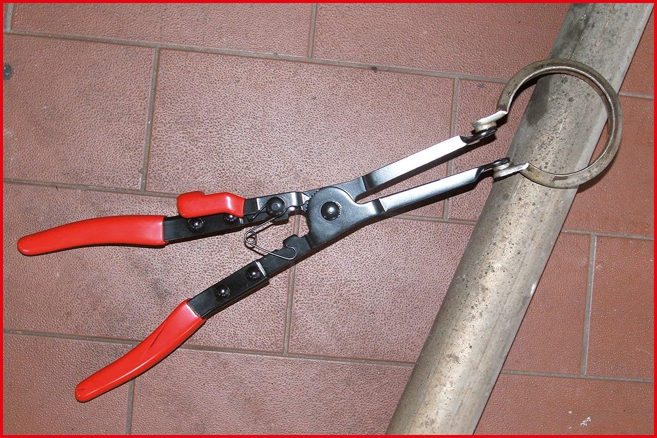 KS TOOLS 150.1535 Pince pour le montage de colliers de serrage du pot d'échappement Couleur