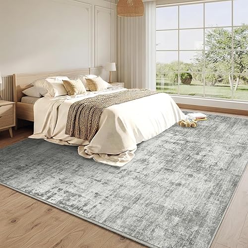 Miniatura 38 de Alfombra de área lavable de 5 x 7 pies para sala de estar, alfombra grande abstracta para comedor, dormitorio, alfombra antideslizante de 5 x 7