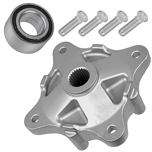 Miniatura 6 de Caltric Buje de rueda trasera con rodamiento y perno compatible con Polaris Ranger 900 4X4 Diesel/Crew 900 4X4 Diesel 2011 2012 2013 2014