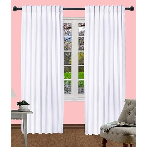 Extra Long White Curtains Amazon Com