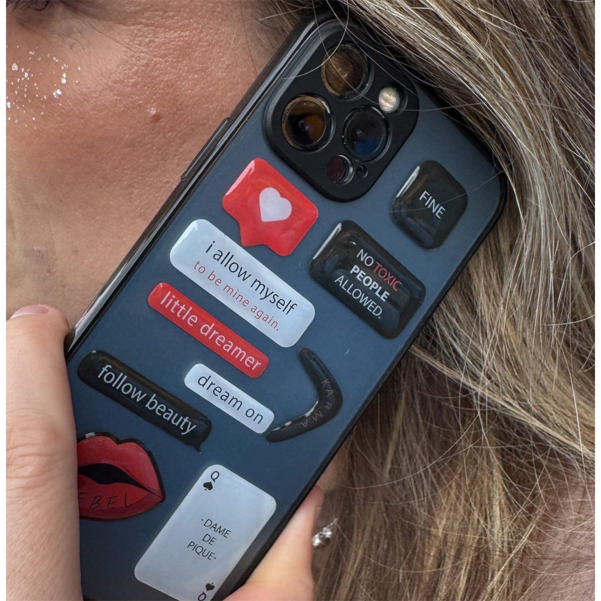Amazon.com: Rebel Tattoos 3D Puffy Phone Stickers Cute & Trendy Sticker Set for Phone Cases-No Glue-Self-Adhesive (Black Rouge) : Toys & Games Amazon.com: Rebel Tattoos 3D Puffy Phone Stickers Cute & Trendy Sticker Set for Phone Cases-No Glue-Self-Adhesive (Black Rouge) : Toys & Games