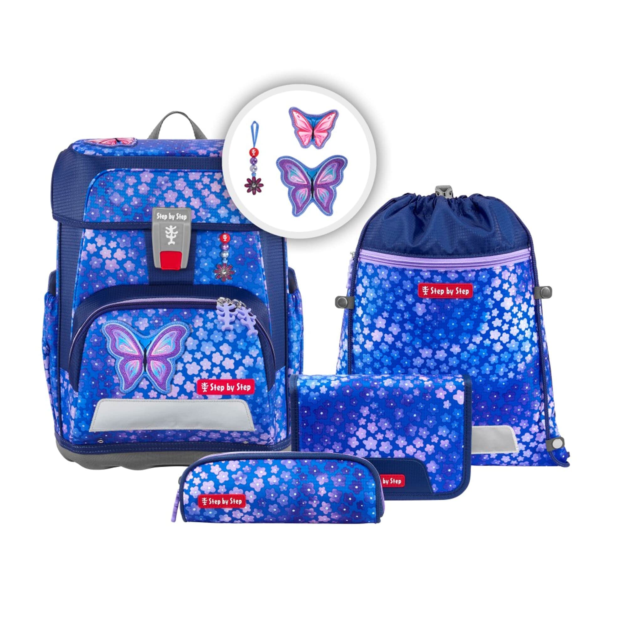 Step by Step Schulranzen-Set Cloud Butterfly Maja