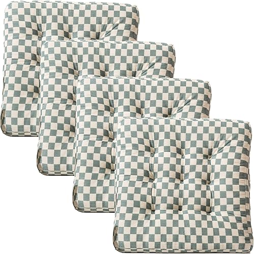 Cojines para sillas de comedor, paquete de 4, cojines de asiento para sillas de cocina, cojines para sillas de comedor, cojines para sillas de
