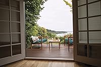 Vista 6 de Classic Accessories Ravenna - Funda de cojín cuadrada resistente al agua de 23 x 23 x 5 pulgadas, para asiento de exterior, funda de cojín