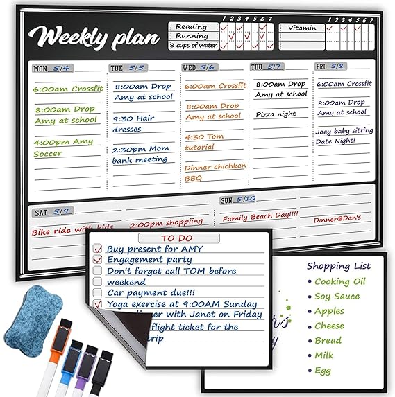 Buy Party Propz Vinyl Large Board For Fridge With Dry Erase Whiteboard