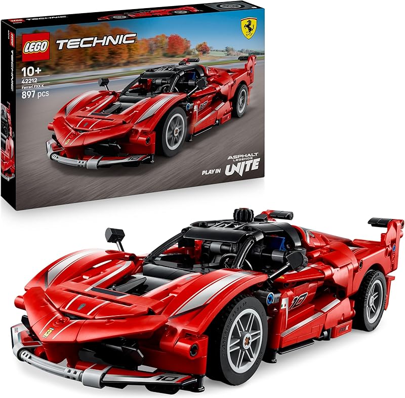 LEGO Technic Ferrari FXX K - Jouet Voiture de Course - Maquette de Construction avec Moteur V12, Dif
