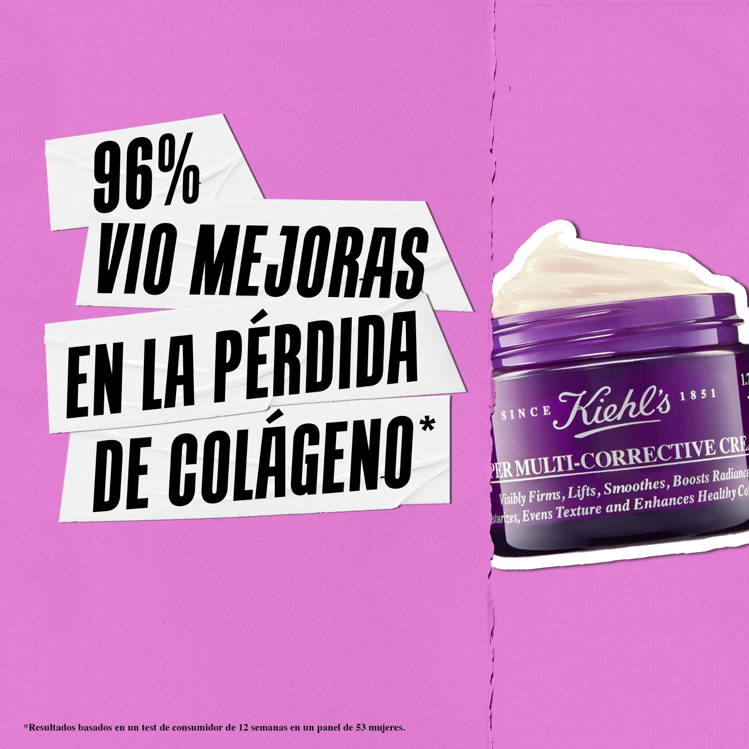 Kiehl's Super Multi-Corrective Cream: Tratamiento antiedad 7 en 1, 50ml | Tratamiento para los signos del envejecimiento: reafirma, suaviza, retexturiza, reduce arrugas y unifica el tono.