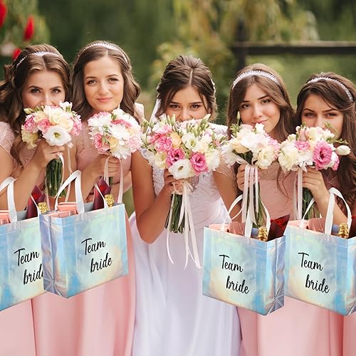 Miniatura 7 de Cunno 16 bolsas de regalo de dama de honor, bolsas de despedida de soltera, regalos de dama de honor para el día de la boda, despedida de soltera,