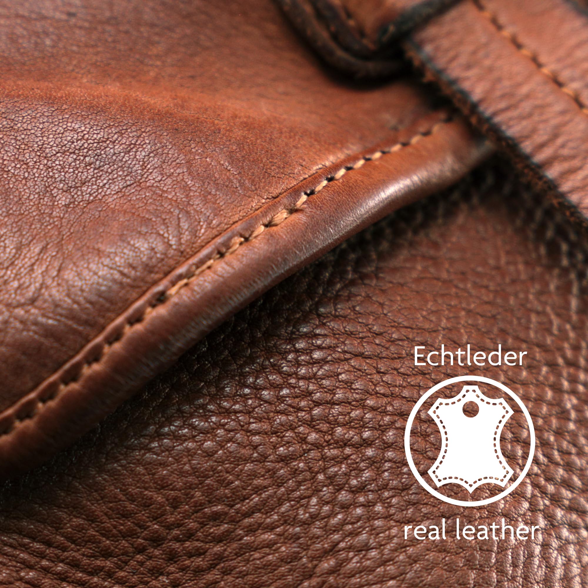 Fa.Volmer ® Umhängetasche – Crossbody-Bag aus Echtleder für Frauen – Used-Look – modisch, jugendlich & vielseitig – Modell: Ravenna