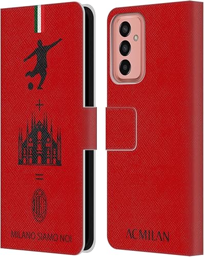Vista 106 de Head Case Designs Funda de cuero con licencia oficial de AC Milan con diseño de camuflaje digital, compatible con Samsung Galaxy S22 Ultra 5G