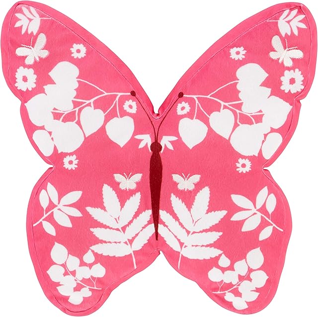 Catherine Lansfield Butterfly 3D Filled Cushion Pink