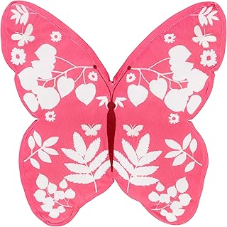 Catherine Lansfield Rideaux avec Motif Papillons Rose, Polyester, Rose, 38 x 9 x 38 cm