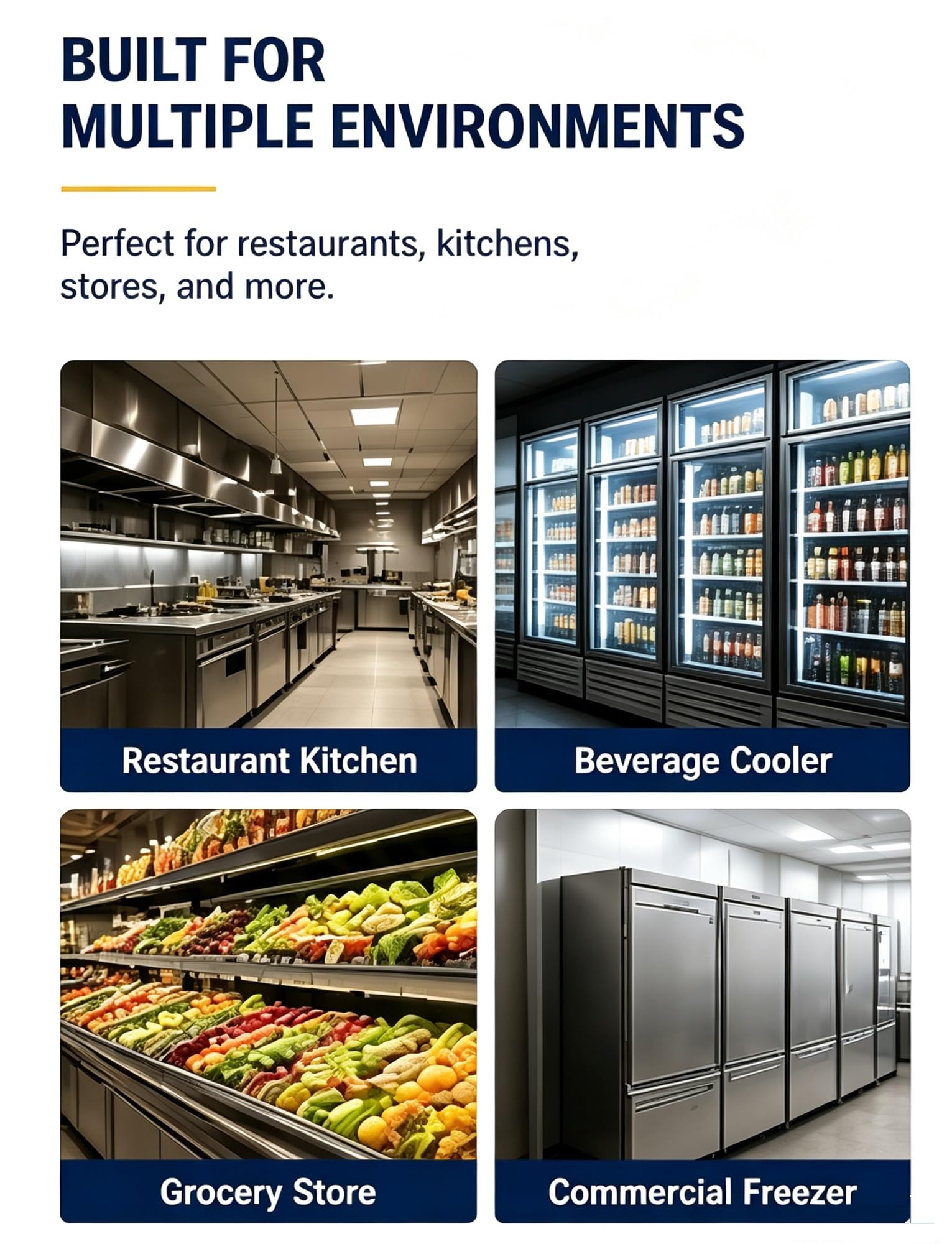Estante acero inox 304 for frigorífico y congelador comercial | Rejilla de repuesto en acero inox 304 for vitrinas, congeladores y equipos de refrigeración(108x53cm/42.5x20.9in)