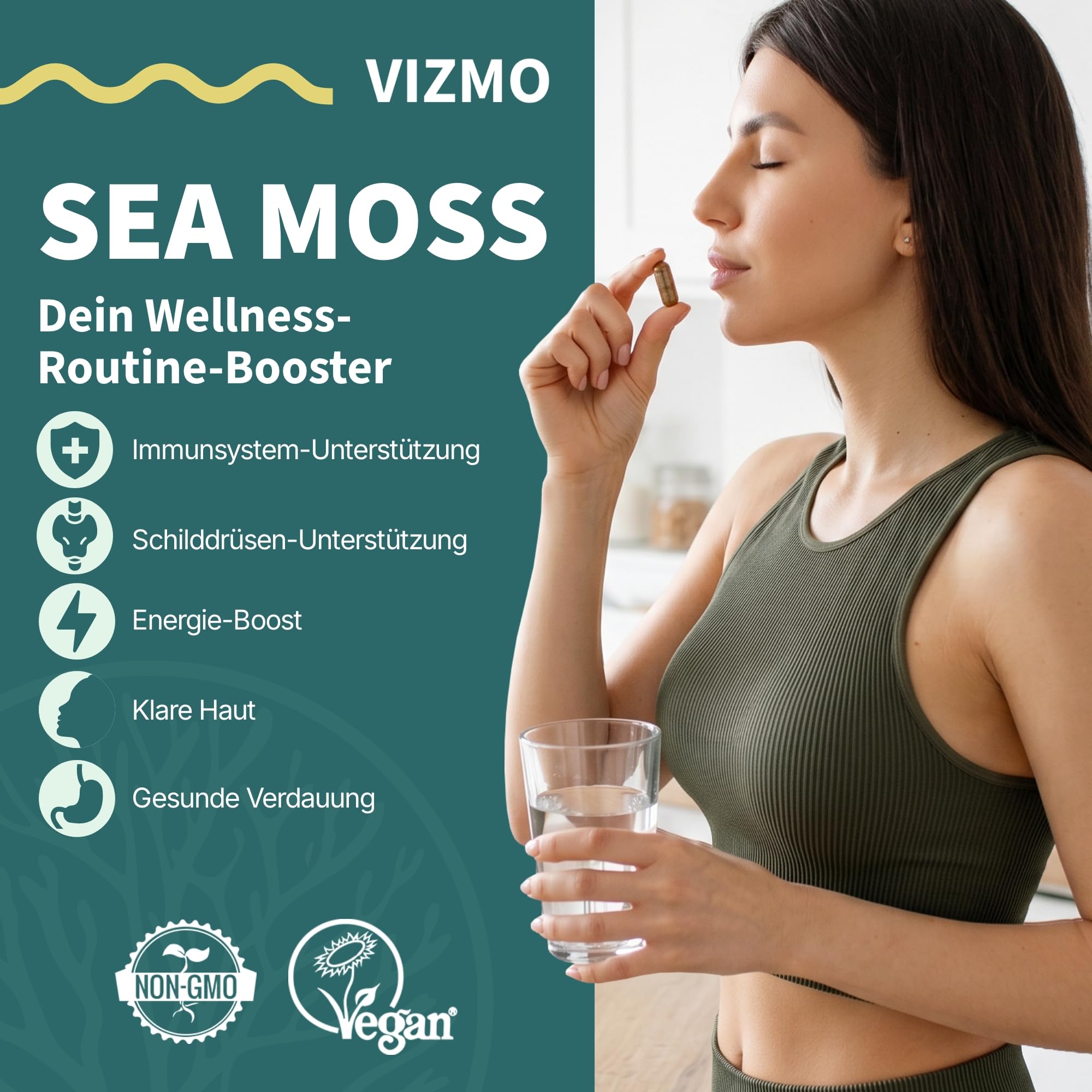 Verdauungs & Mineralstoff-Stack (2-in-1) für Gesundheitsbewusste und Darmgesundheits-Enthusiasten –Betain HCl & Irisches Moos mit Blasentang für tägliche Verdauungsbalance und Mineralstoffversorgung