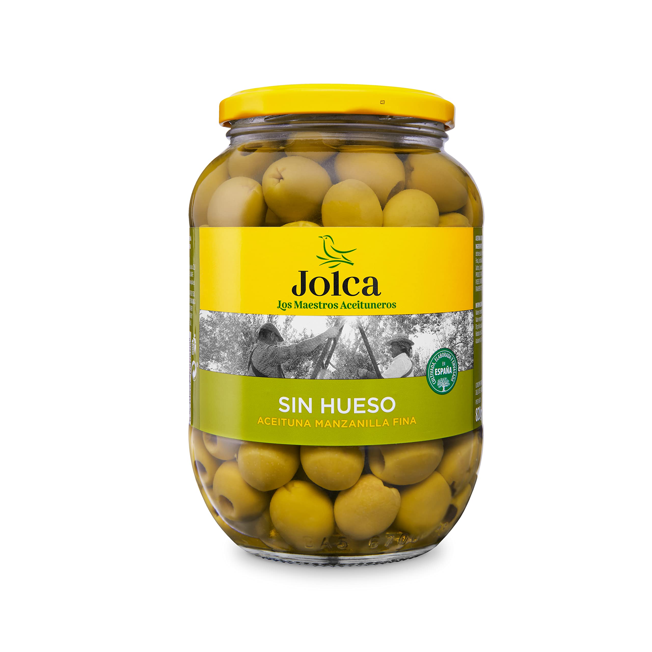 Pack 6 Frascos Aceituna Manzanilla Sin Hueso Jolca (6x835g)