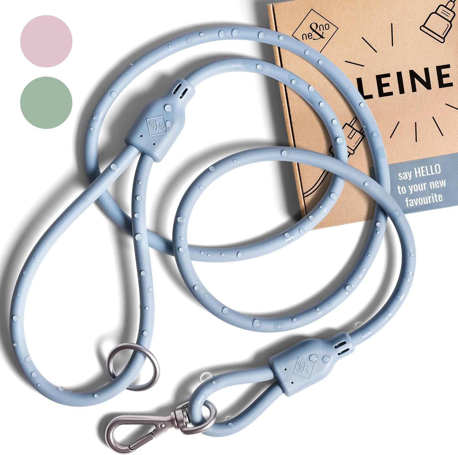 ne&no® Hundeleine 1,5 m Loft-Design, schmutz- & wasserdicht, Leine für Hunde, Hundeleine, blau