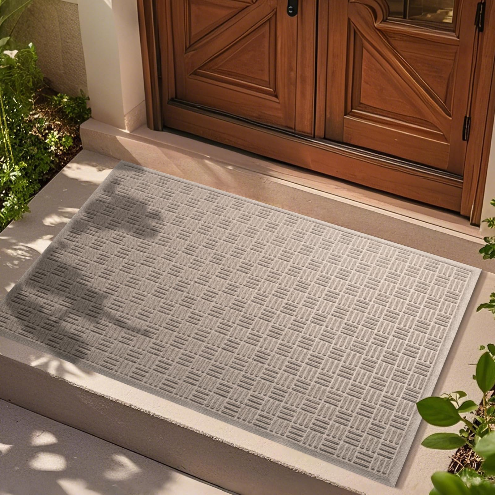 Mibao Gray Doormat - Heavy Duty Outdoor & Indoor Mat -11 Mibao Gray Doormat - Heavy Duty Outdoor & Indoor Mat -11