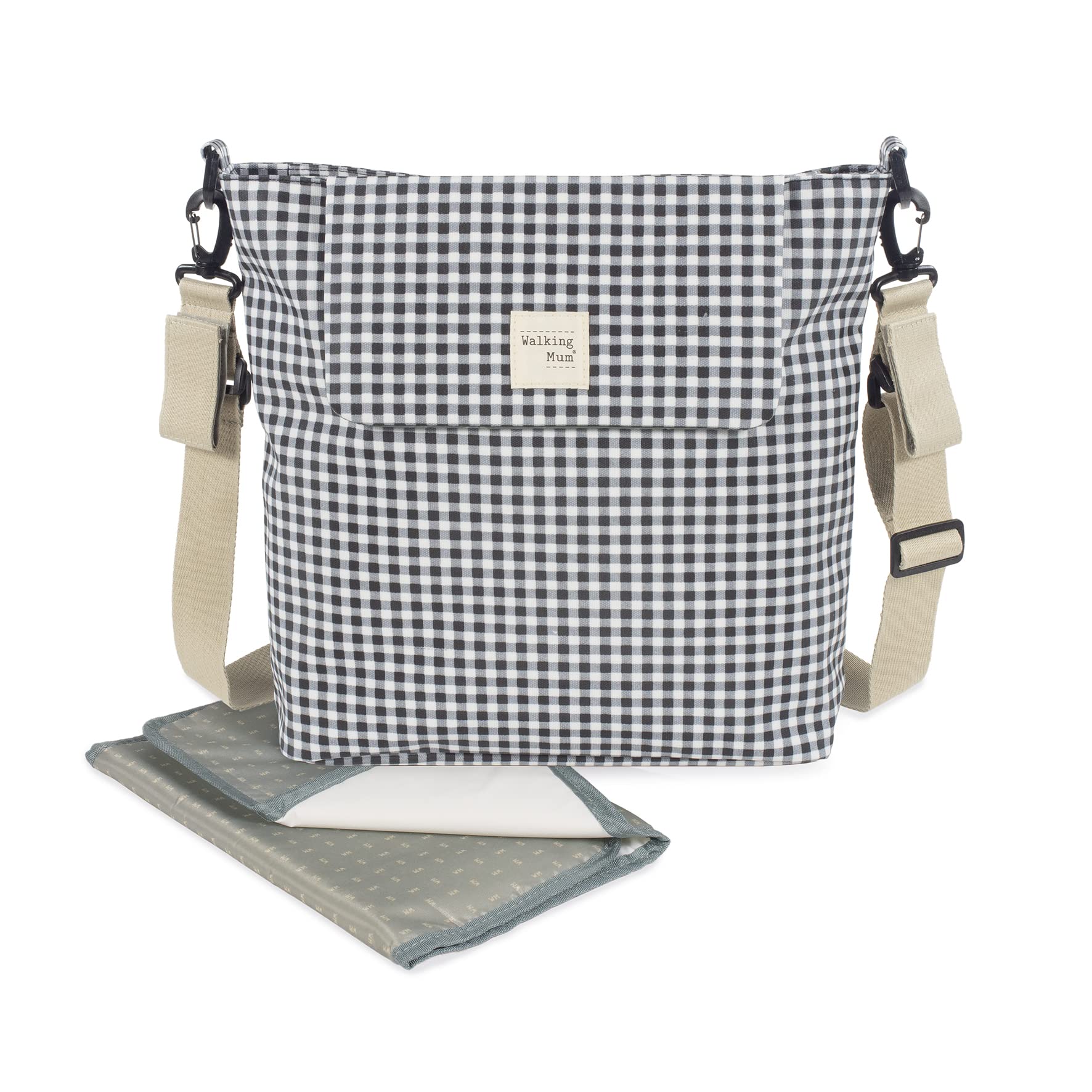 Borsa fasciatoio I Love Vichy Nero 42x36x13 cm