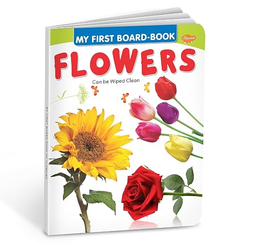 My First Board Books Flowers | Big Size Board Book For Kids By Sawan