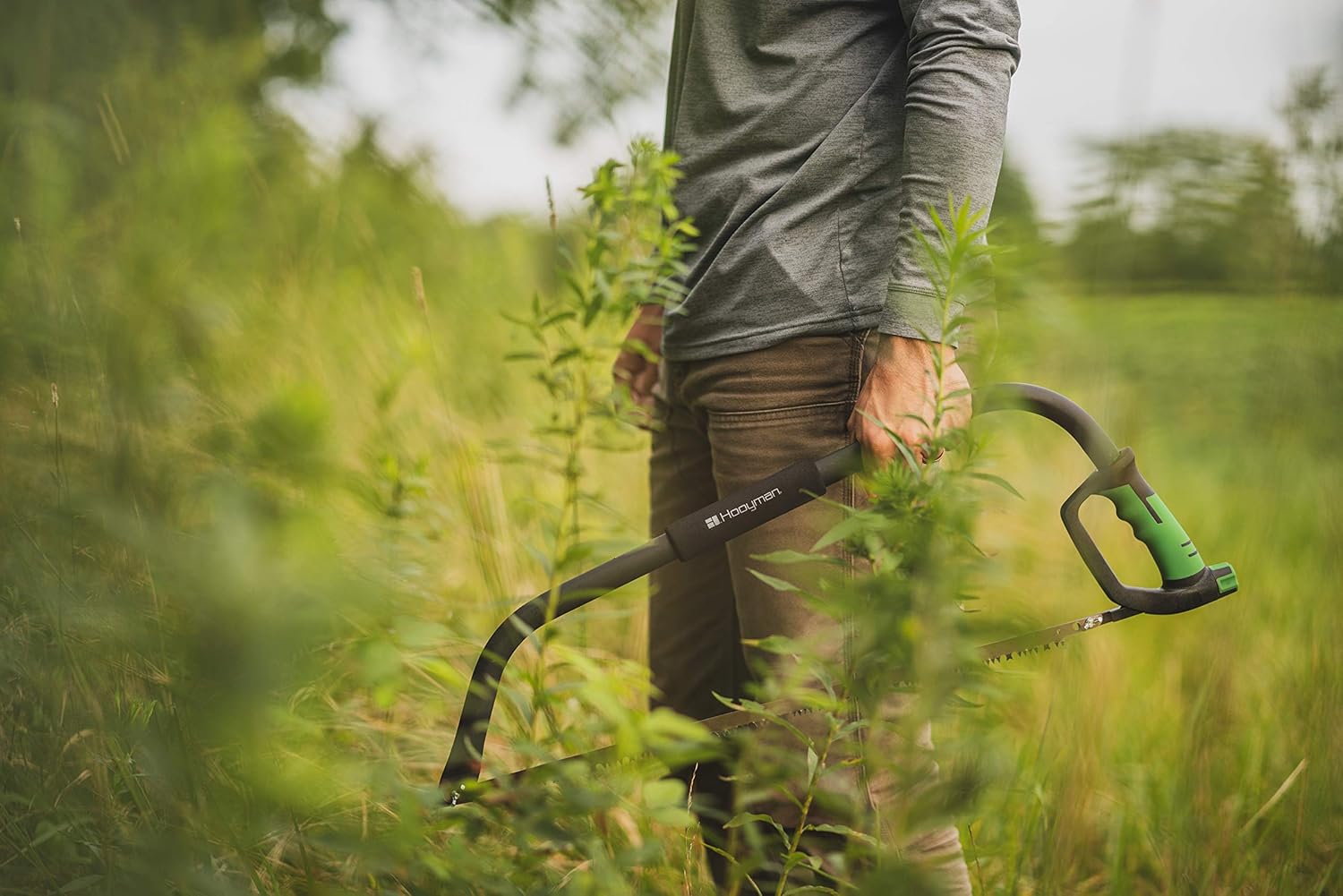 Hooyman Bow Saw with Heavy Duty Construction, Ergonomic No-Slip H-Grip Handle, Impulse-Hardened Teeth, SK5 Steel Blade, and Blade Tension Knob for Land Management, Yard Work, Gardening, and Outdoors : Everything Else