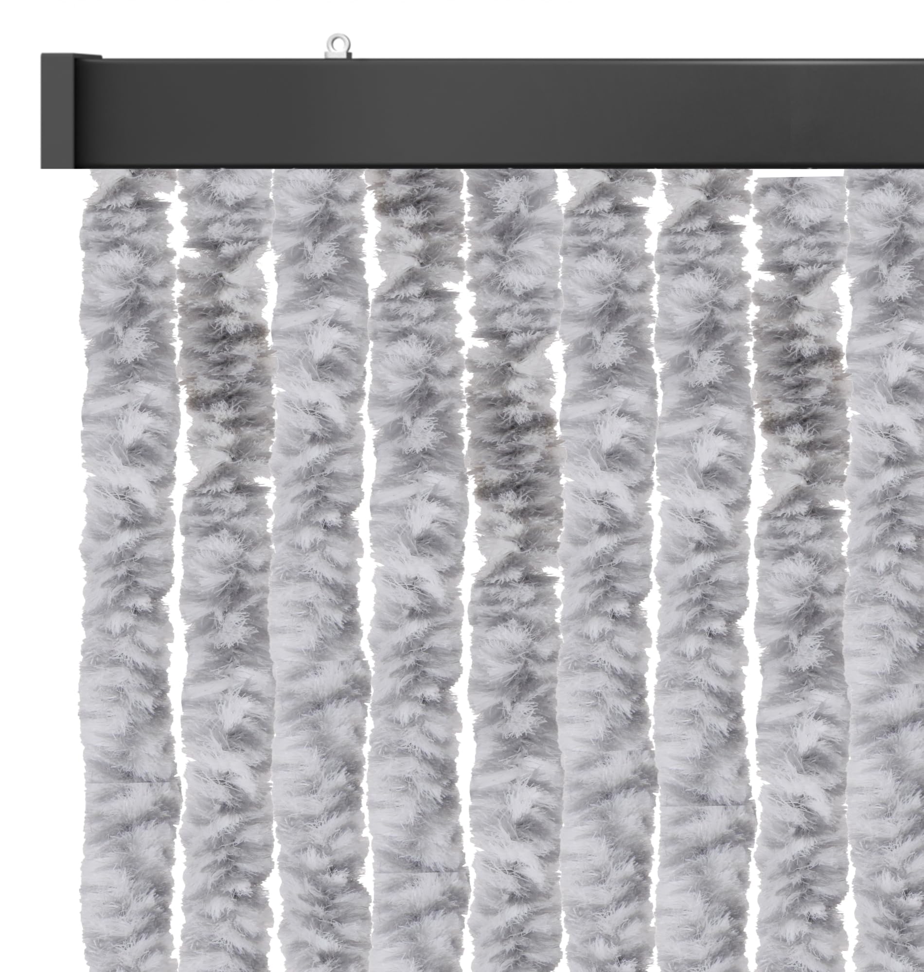 Arsvita Flauschvorhang 90x220cm (Meliert Beige/Braun), Perfekter Insekten- und Sichtschutz für Ihre Balkon- und Terrassentür, viele Farben