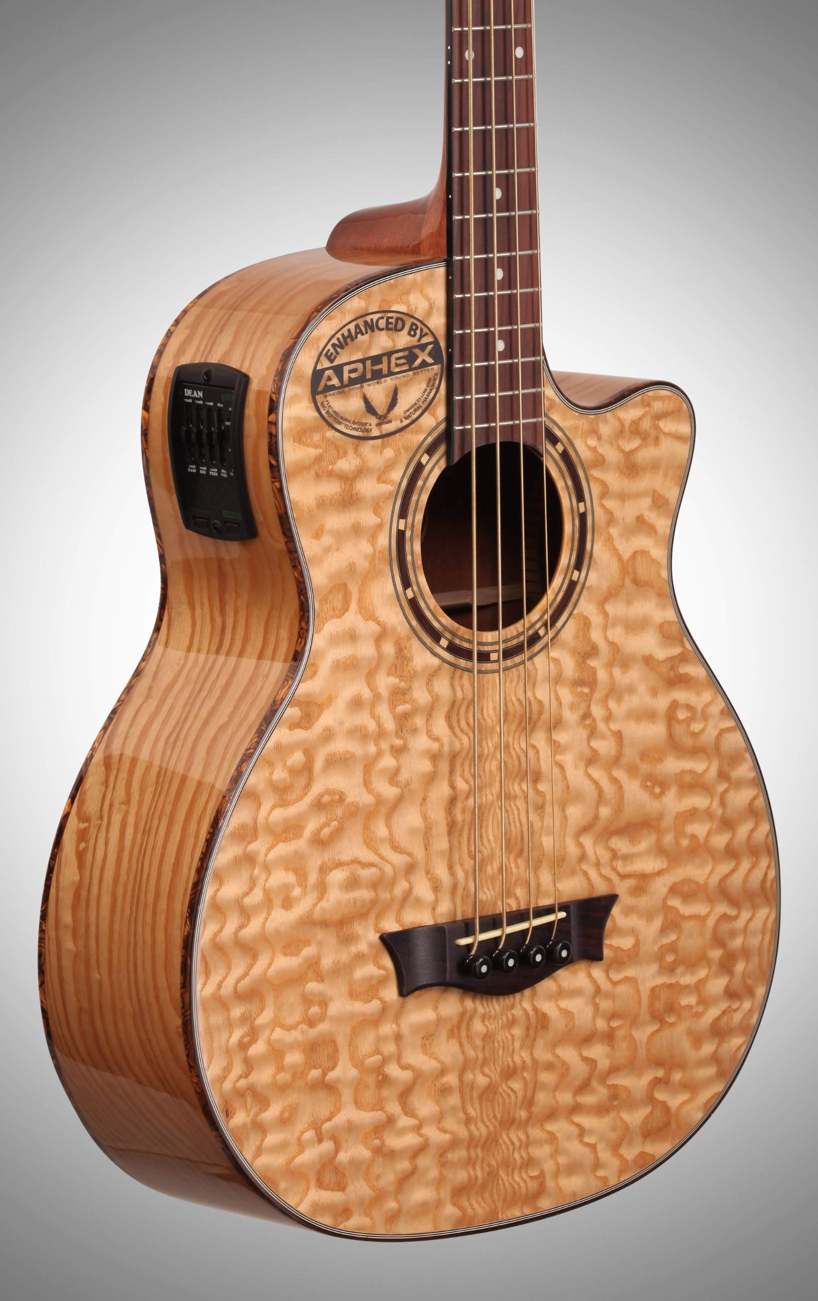 Amazon.com: Dean EQA Exotica Quilt Ash Acoustic-Electric Guitar