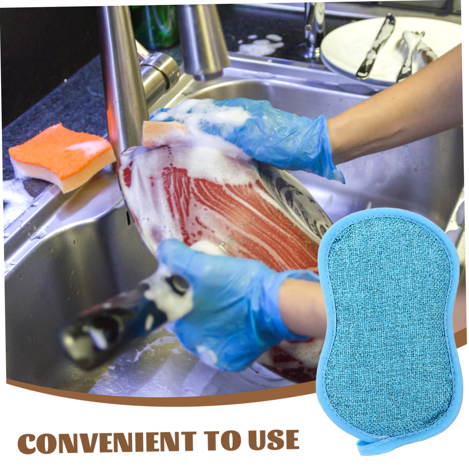 esponjas, 6 esponjas de Limpieza Reutilizables for lavavajillas, aptas for duchas