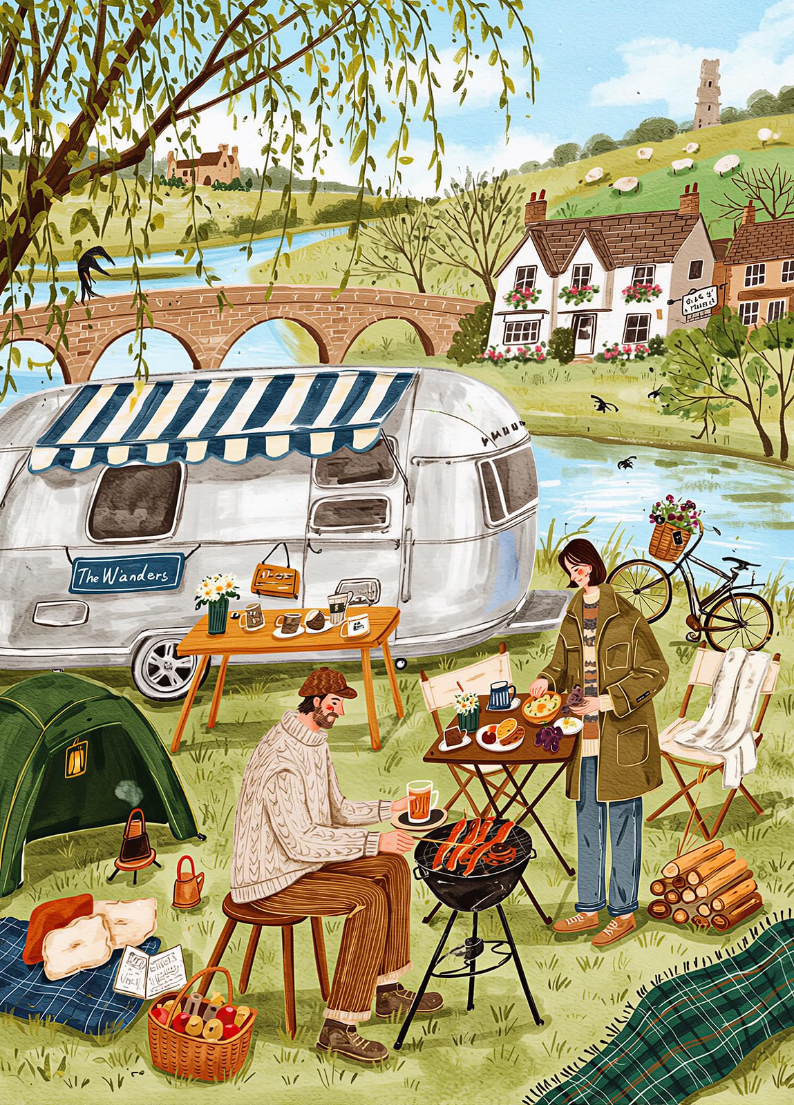Countryside Grill 1000 Piece Jigsaw Puzzles for Adults