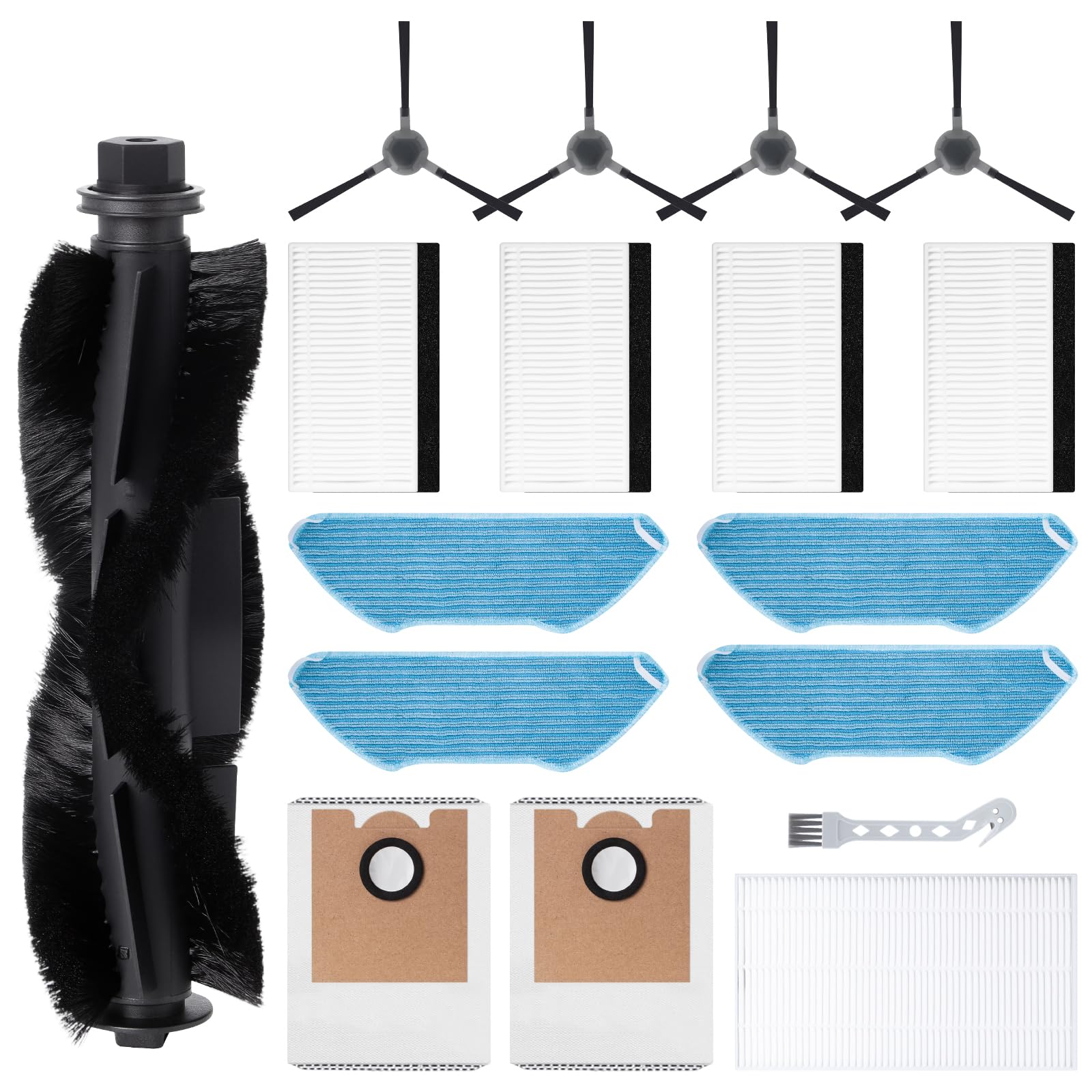 Filtres et brosses pour Lefant M2 M2S Pro qui optimisent l'aspiration des poils d'animaux