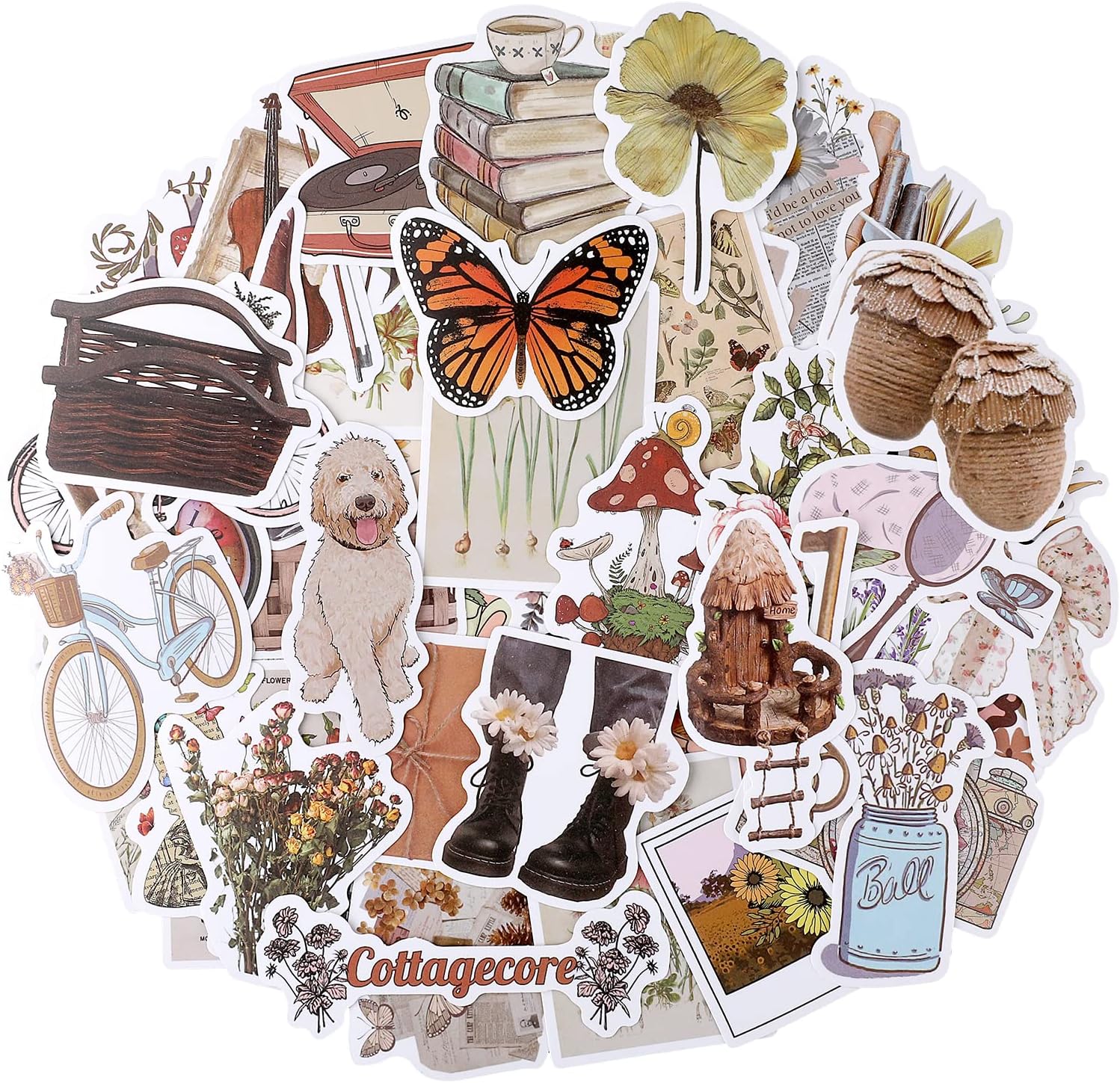 100 Stück Rosa Aufkleber - Coquette Style Für Laptop, Wasserflasche & Scrapbooking