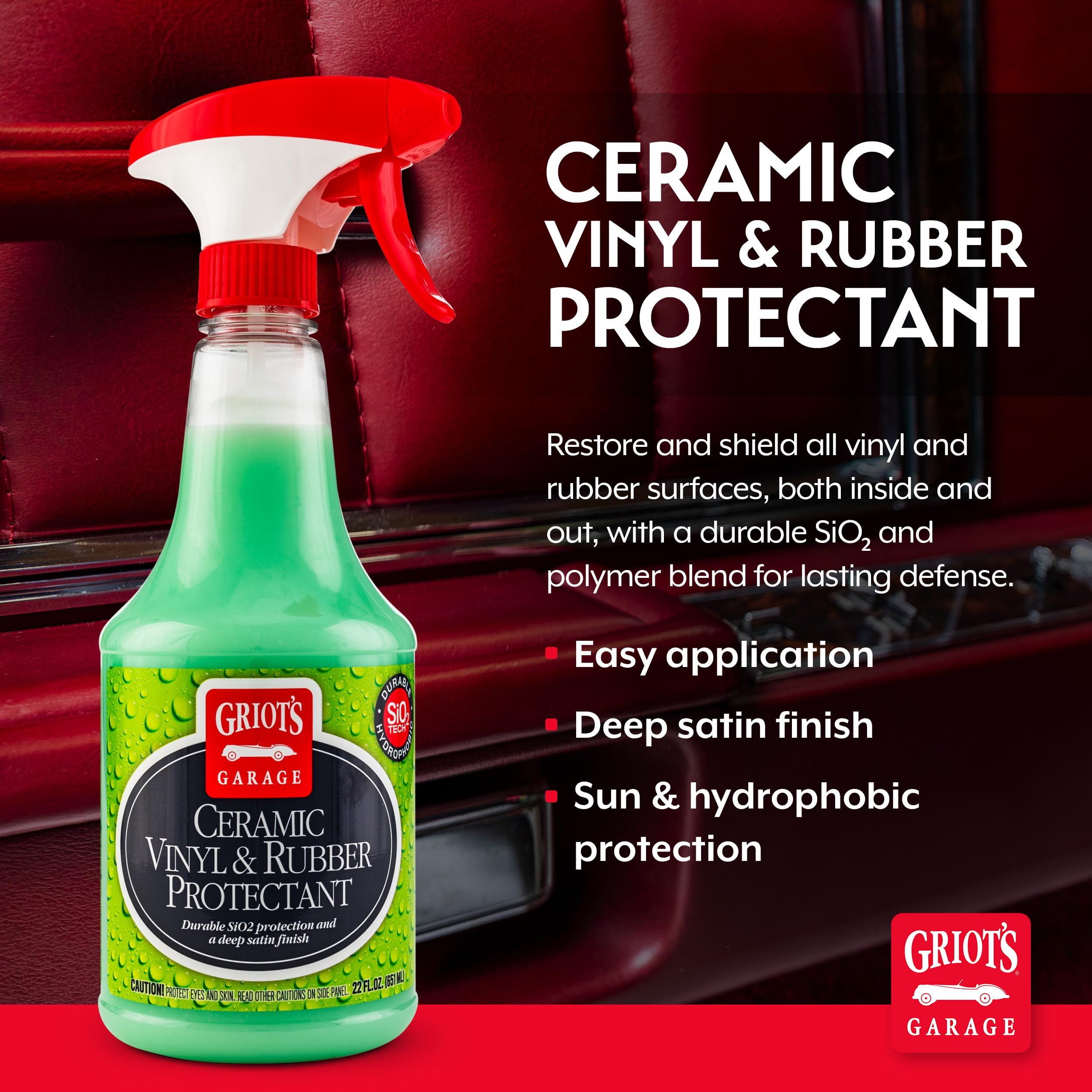Amazon.com: Griot's Garage Ceramic Vinyl and Rubber Protectant for
