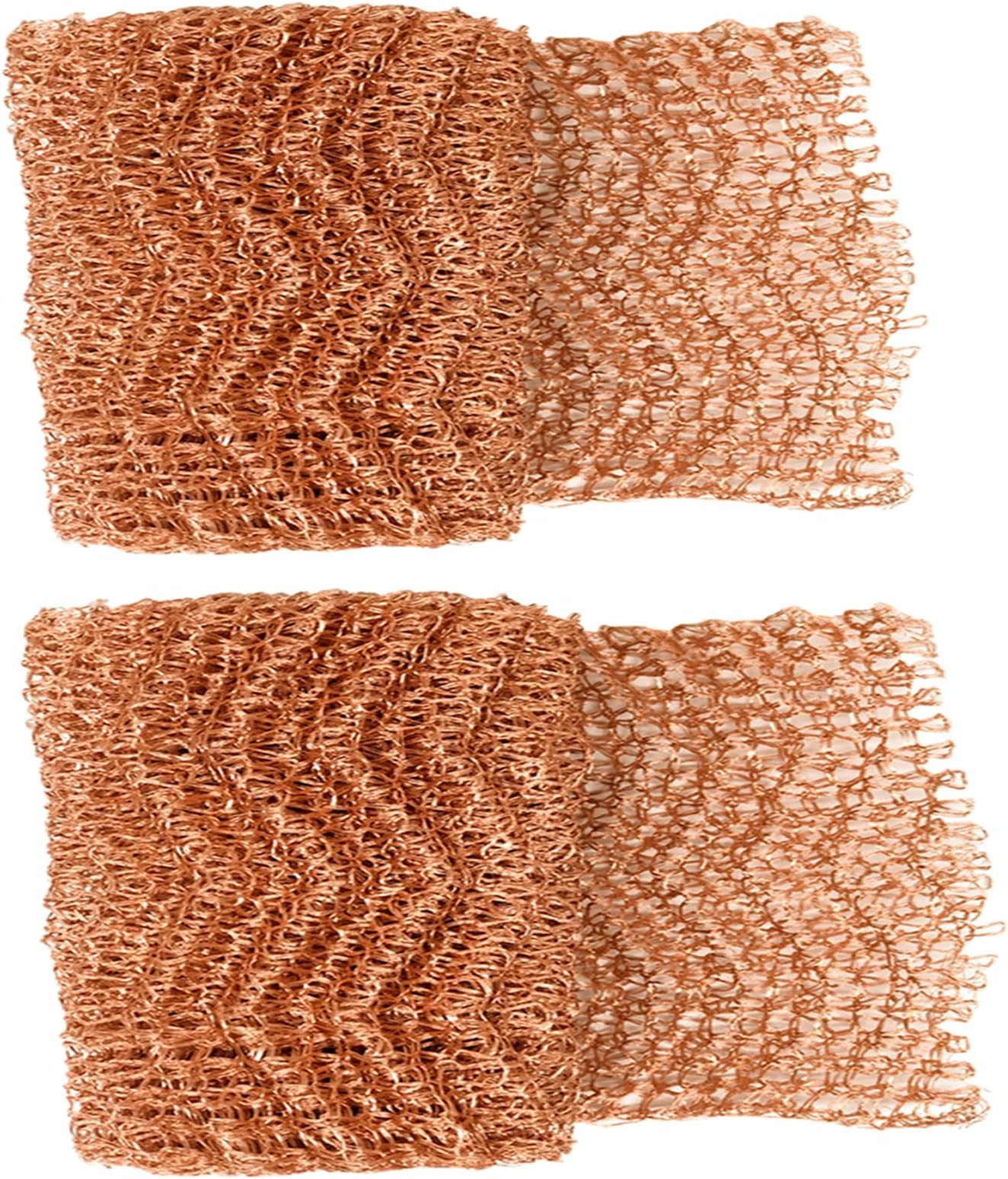 Copper Mesh,Pure Copper Wire Mesh, Hole and Gap Filler, Sturdy and Durable, Suitable for Gardens and Houses, Size 4" x 40"9（2 Roll)